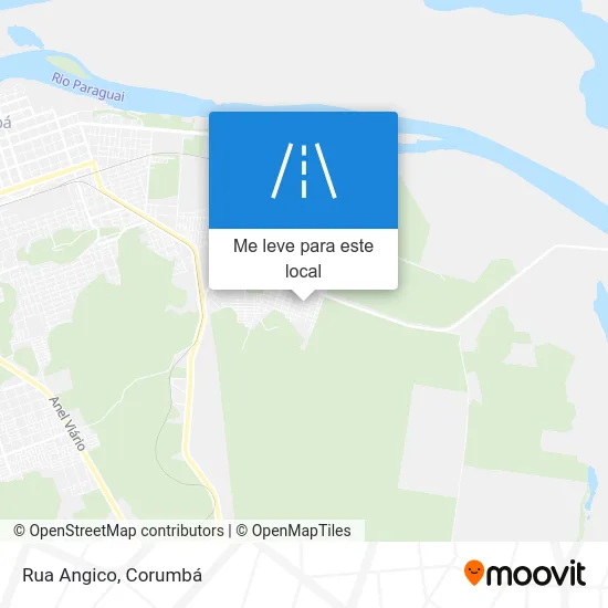 Rua Angico mapa