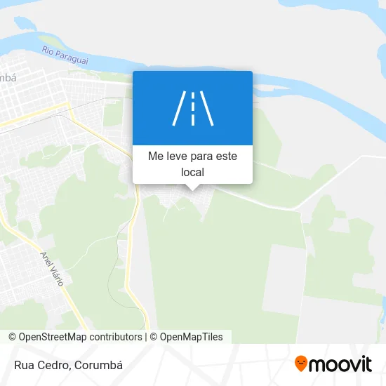Rua Cedro mapa