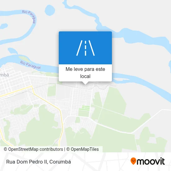 Rua Dom Pedro II mapa