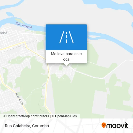 Rua Goiabeira mapa