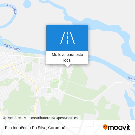 Rua Inocêncio Da Silva mapa