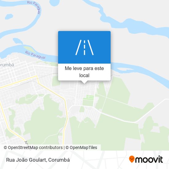 Rua João Goulart mapa