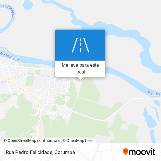 Rua Pedro Felicidade mapa