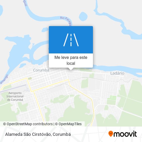 Alameda São Cirstóvão mapa