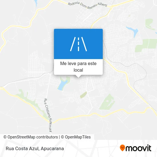 Rua Costa Azul mapa