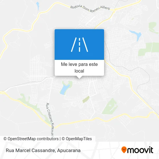 Rua Marcel Cassandre mapa