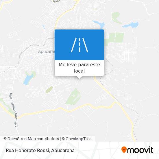 Rua Honorato Rossi mapa