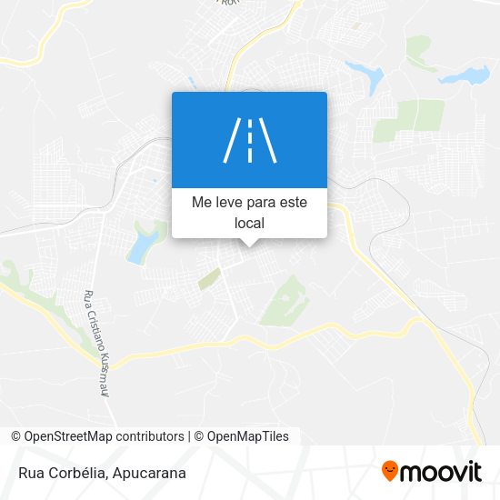 Rua Corbélia mapa