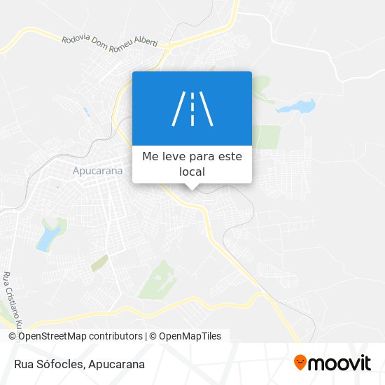 Rua Sófocles mapa