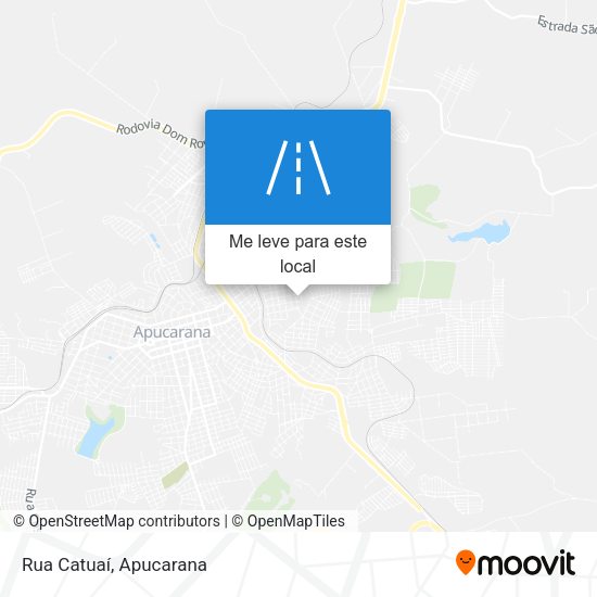 Rua Catuaí mapa