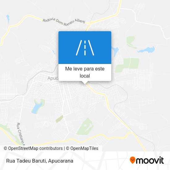 Rua Tadeu Baruti mapa