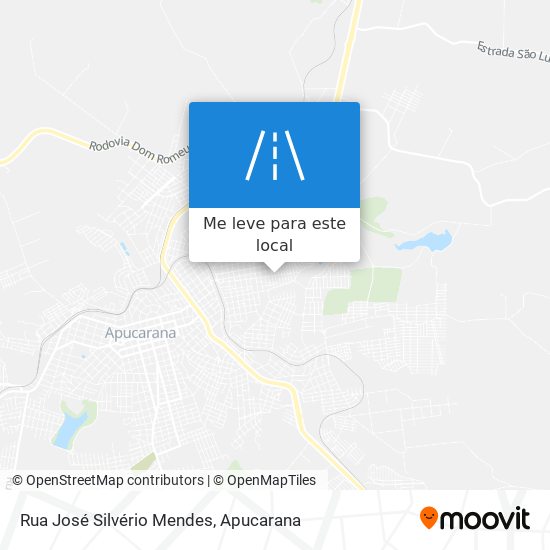 Rua José Silvério Mendes mapa