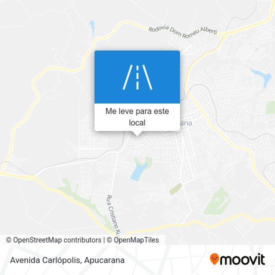 Avenida Carlópolis mapa