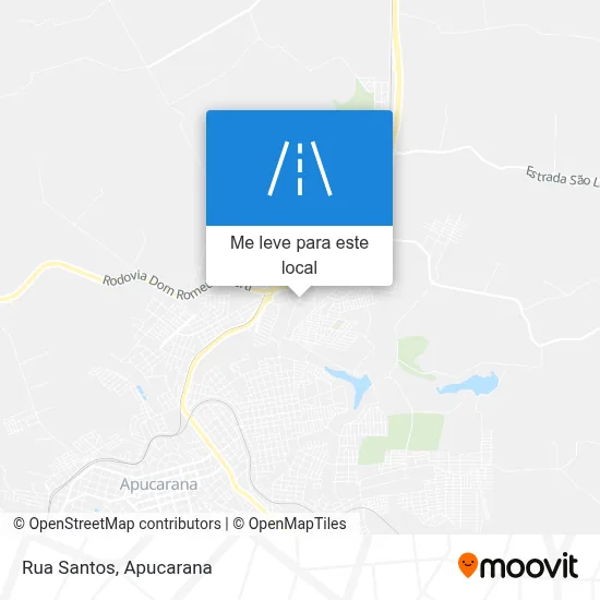 Rua Santos mapa