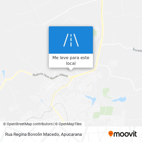 Rua Regina Bovolin Macedo mapa