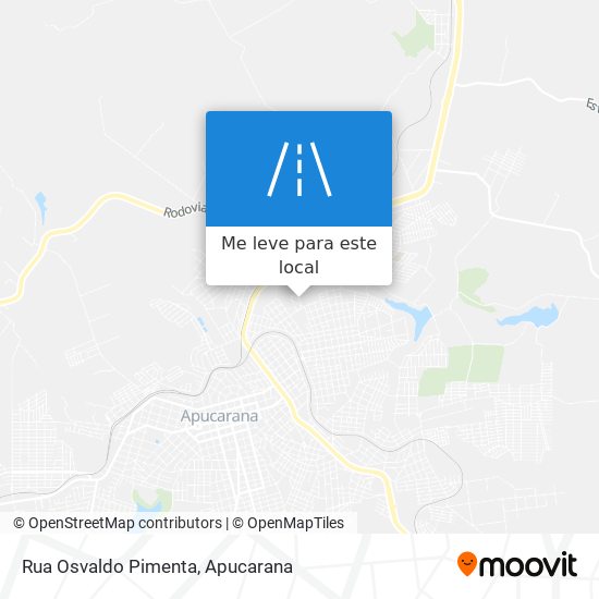 Rua Osvaldo Pimenta mapa