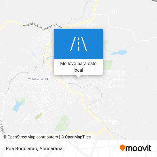 Rua Boqueirão mapa
