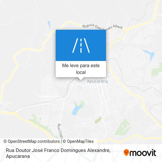 Rua Doutor José Franco Domingues Alexandre mapa