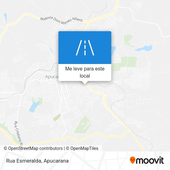 Rua Esmeralda mapa