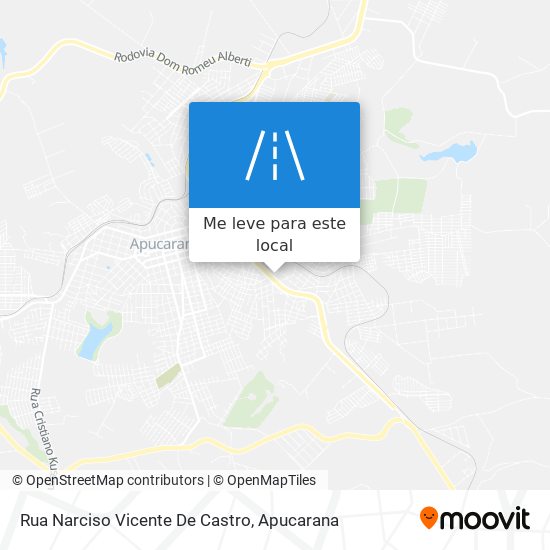Rua Narciso Vicente De Castro mapa