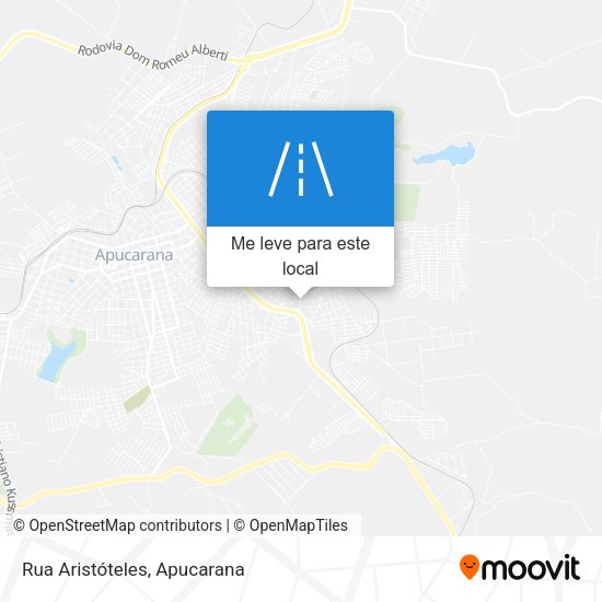 Rua Aristóteles mapa
