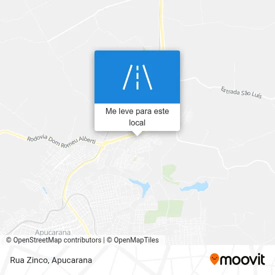 Rua Zinco mapa