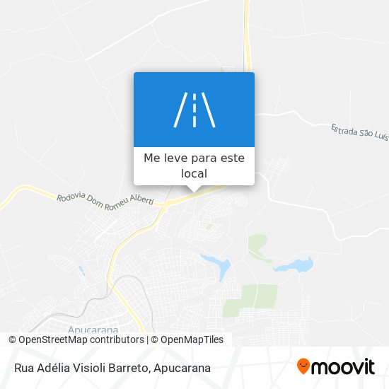 Rua Adélia Visioli Barreto mapa