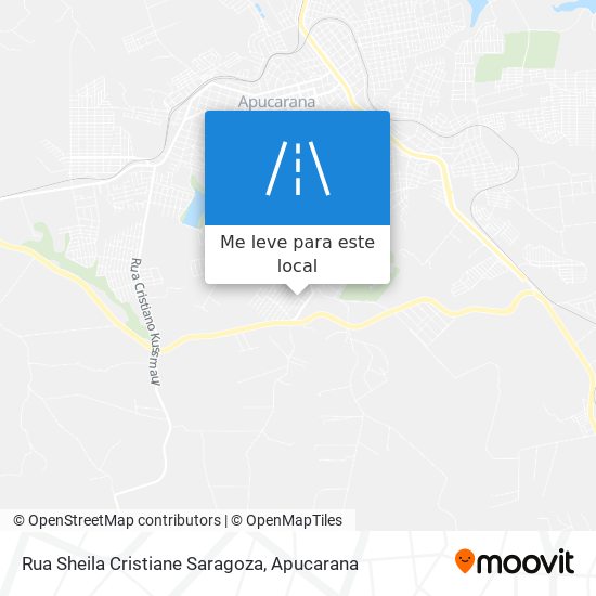 Rua Sheila Cristiane Saragoza mapa