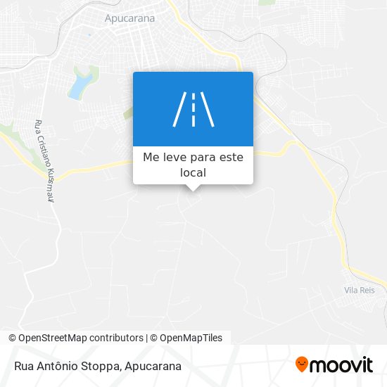 Rua Antônio Stoppa mapa