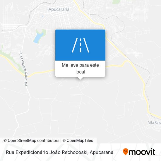Rua Expedicionário João Rechocoski mapa