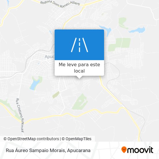 Rua Áureo Sampaio Morais mapa