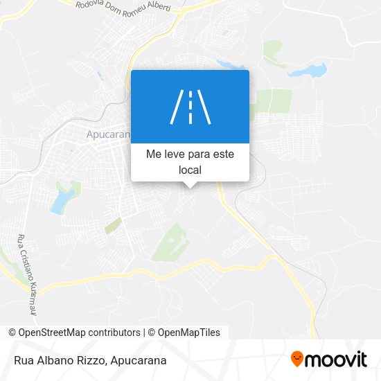 Rua Albano Rizzo mapa