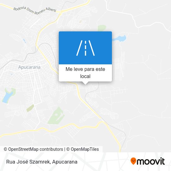 Rua José Szamrek mapa
