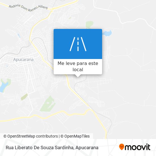 Rua Liberato De Souza Sardinha mapa