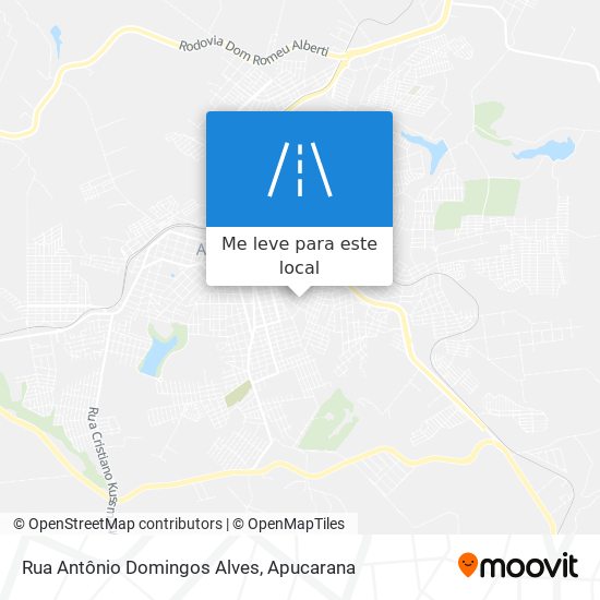 Rua Antônio Domingos Alves mapa