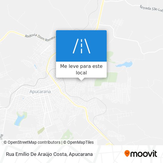 Rua Emílio De Araújo Costa mapa