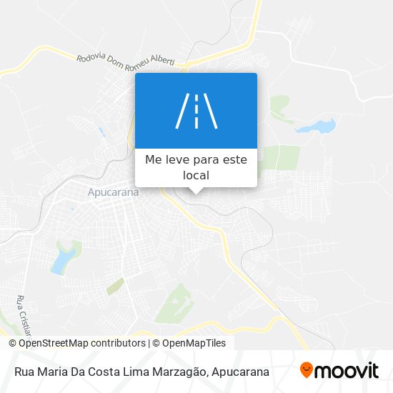 Rua Maria Da Costa Lima Marzagão mapa