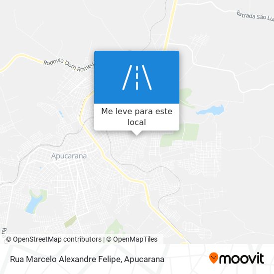 Rua Marcelo Alexandre Felipe mapa