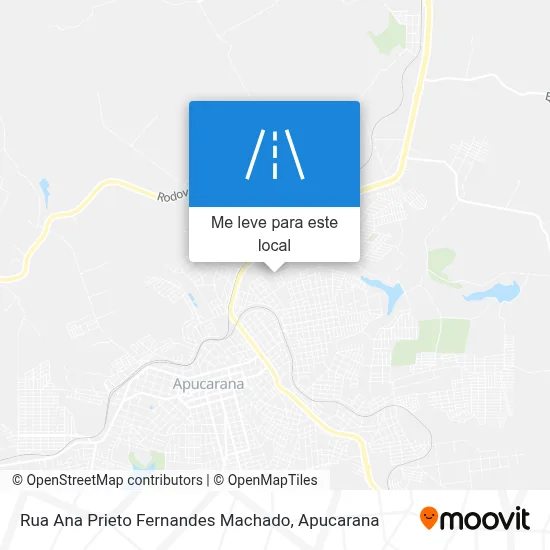 Rua Ana Prieto Fernandes Machado mapa
