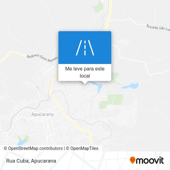 Rua Cuba mapa