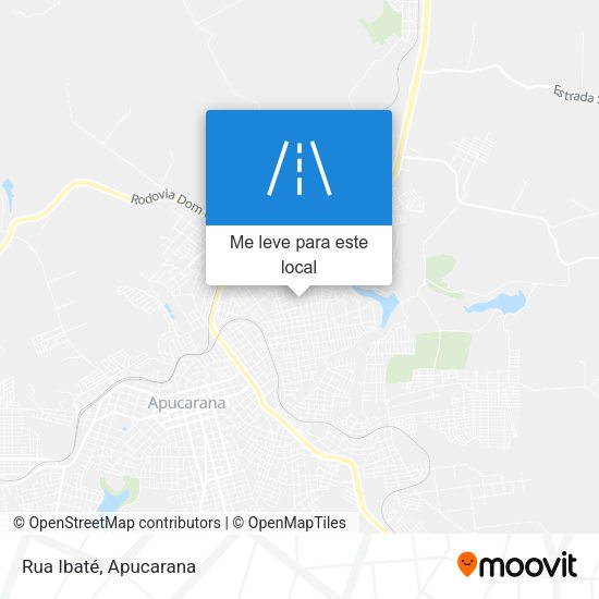 Rua Ibaté mapa
