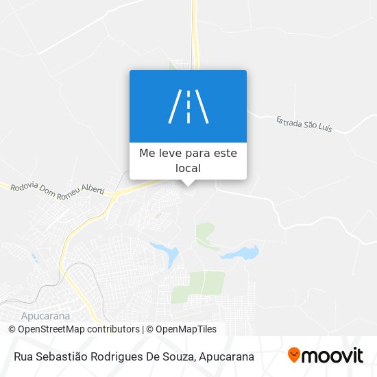 Rua Sebastião Rodrigues De Souza mapa