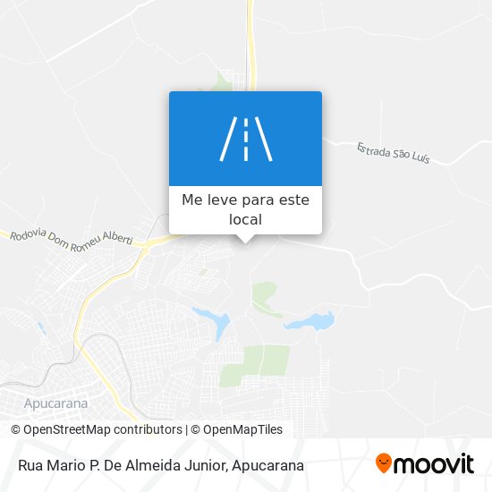 Rua Mario P. De Almeida Junior mapa