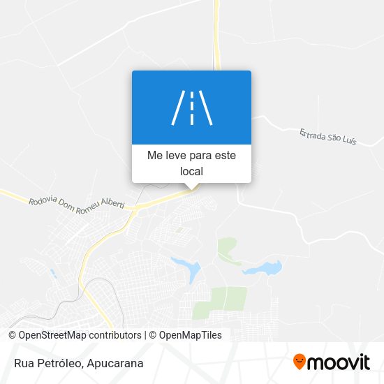Rua Petróleo mapa