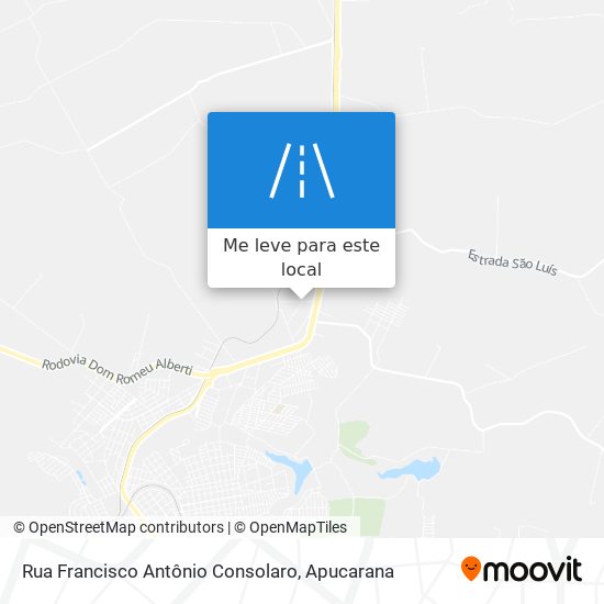 Rua Francisco Antônio Consolaro mapa