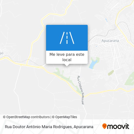 Rua Doutor Antônio Maria Rodrigues mapa