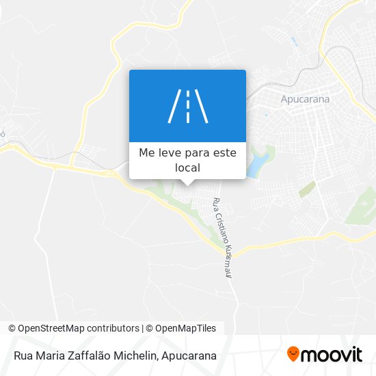 Rua Maria Zaffalão Michelin mapa