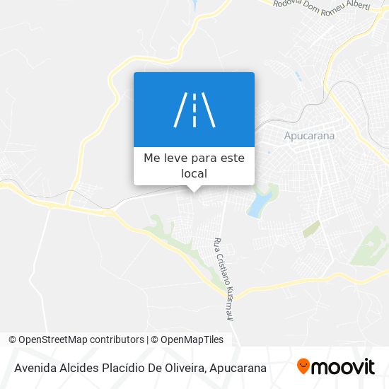 Avenida Alcides Placídio De Oliveira mapa
