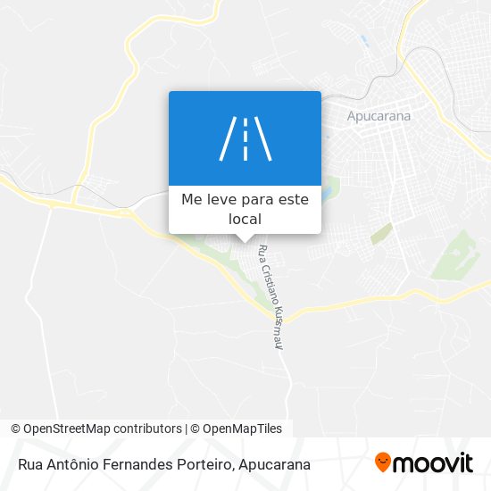 Rua Antônio Fernandes Porteiro mapa