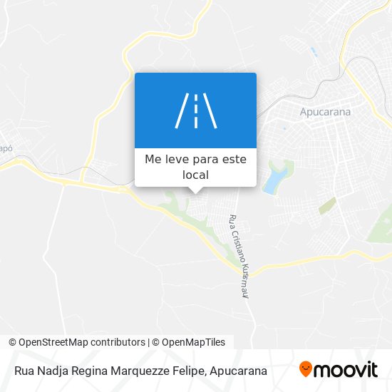 Rua Nadja Regina Marquezze Felipe mapa